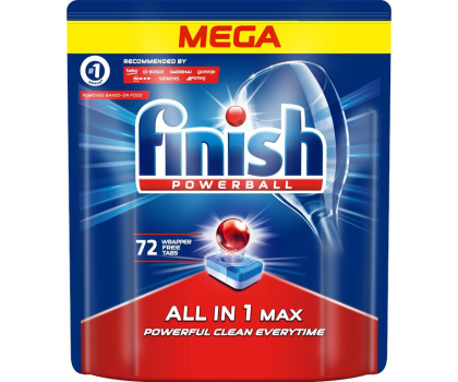 Akcesoria do zmywarek FINISH Tabletki All-in-1 Max 72 regularne